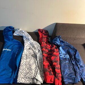 Adidas Kids Blue Hoodie